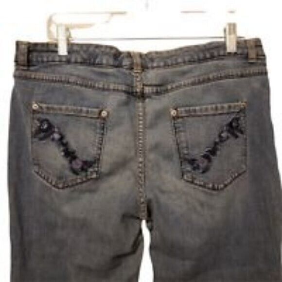 Route 66 Womens Size 13/14 Blue  Solid Crop Jeans - Picture 3 of 10